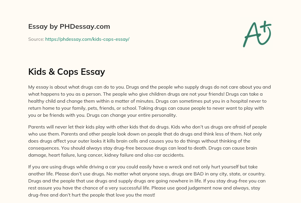 Kids & Cops Essay essay