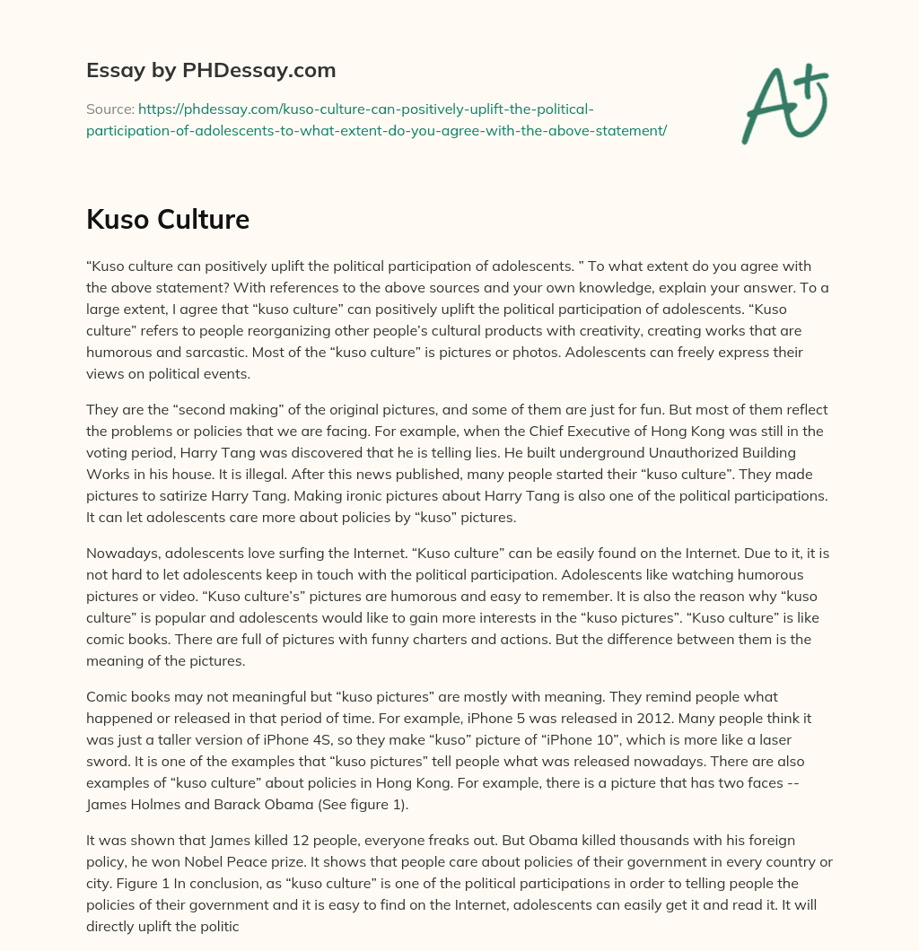 Kuso Culture essay