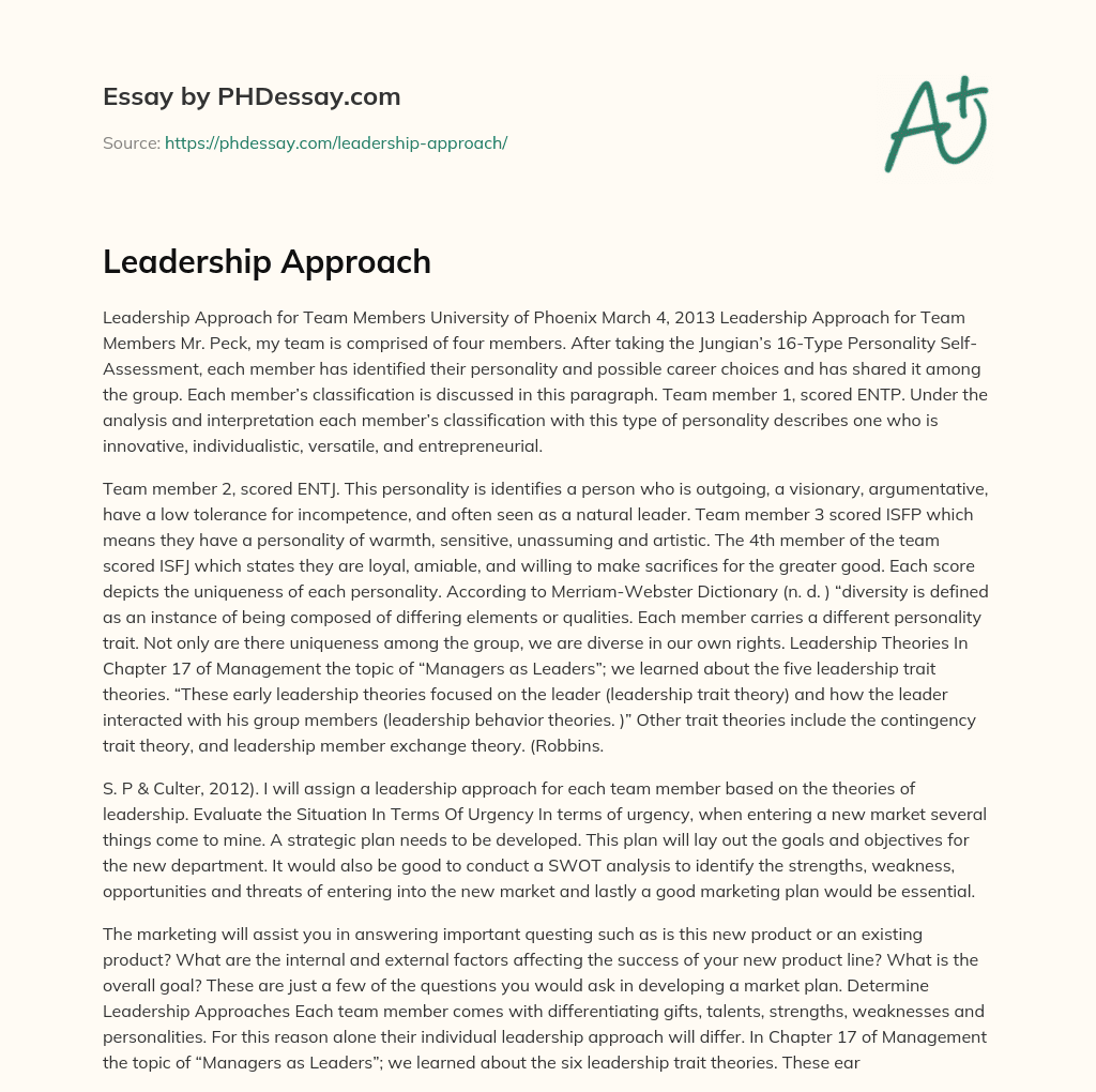leadership journey essay