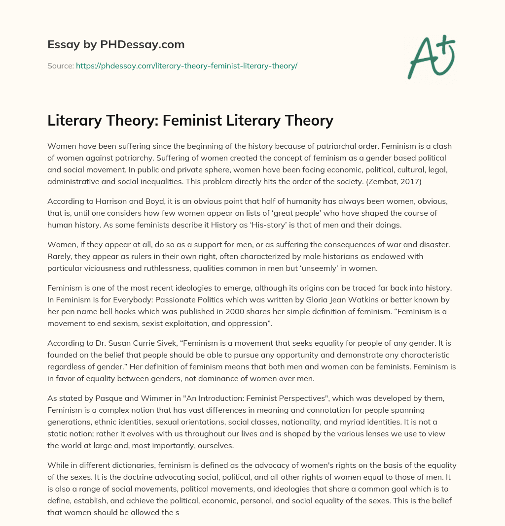 what are literary theory essay