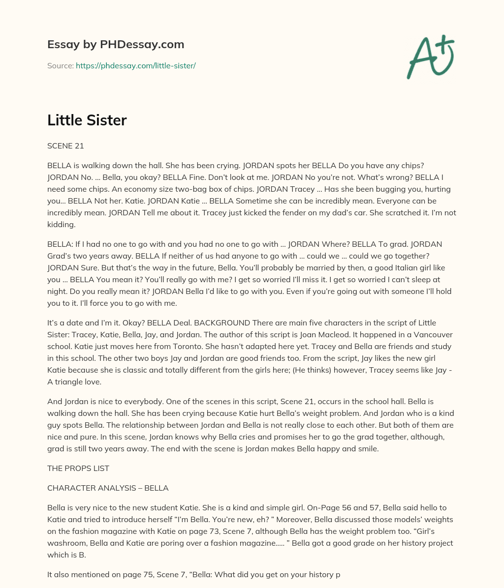 Little Sister essay