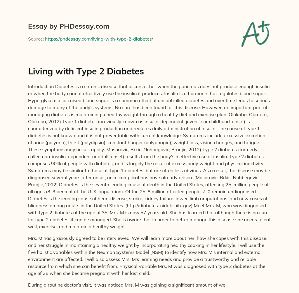 sample dissertation topics on type 2 diabetes