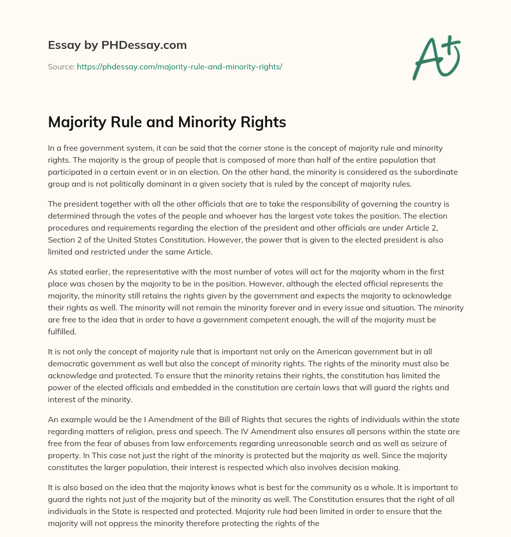 majority-rule-and-minority-rights-phdessay