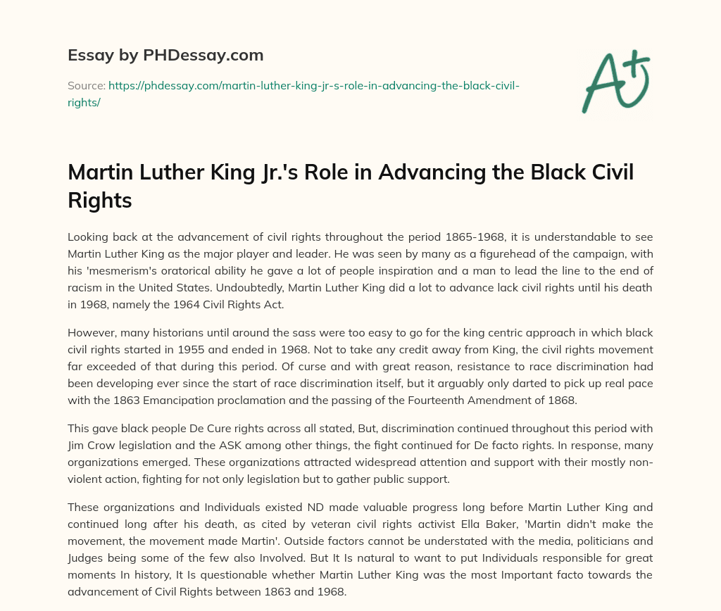 african american civil rights civic literacy essay