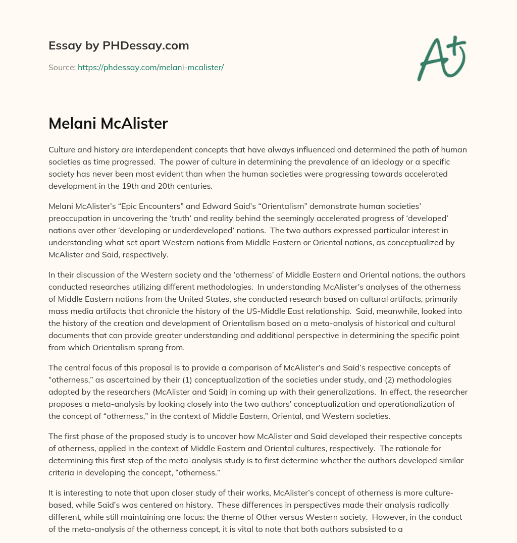 Melani McAlister essay