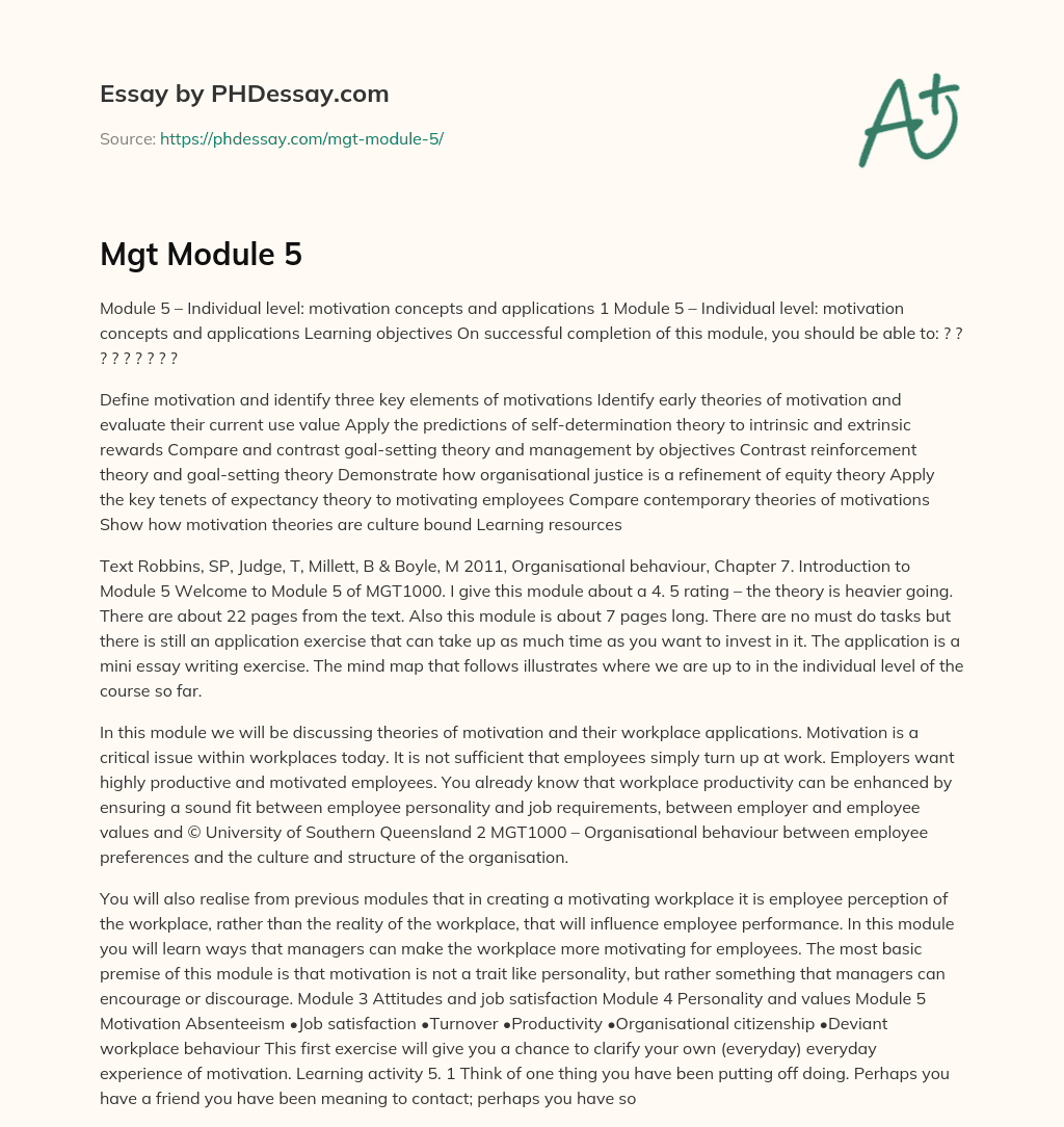 Understanding Motivation Theories and Their Applications in Organizational Behavior essay