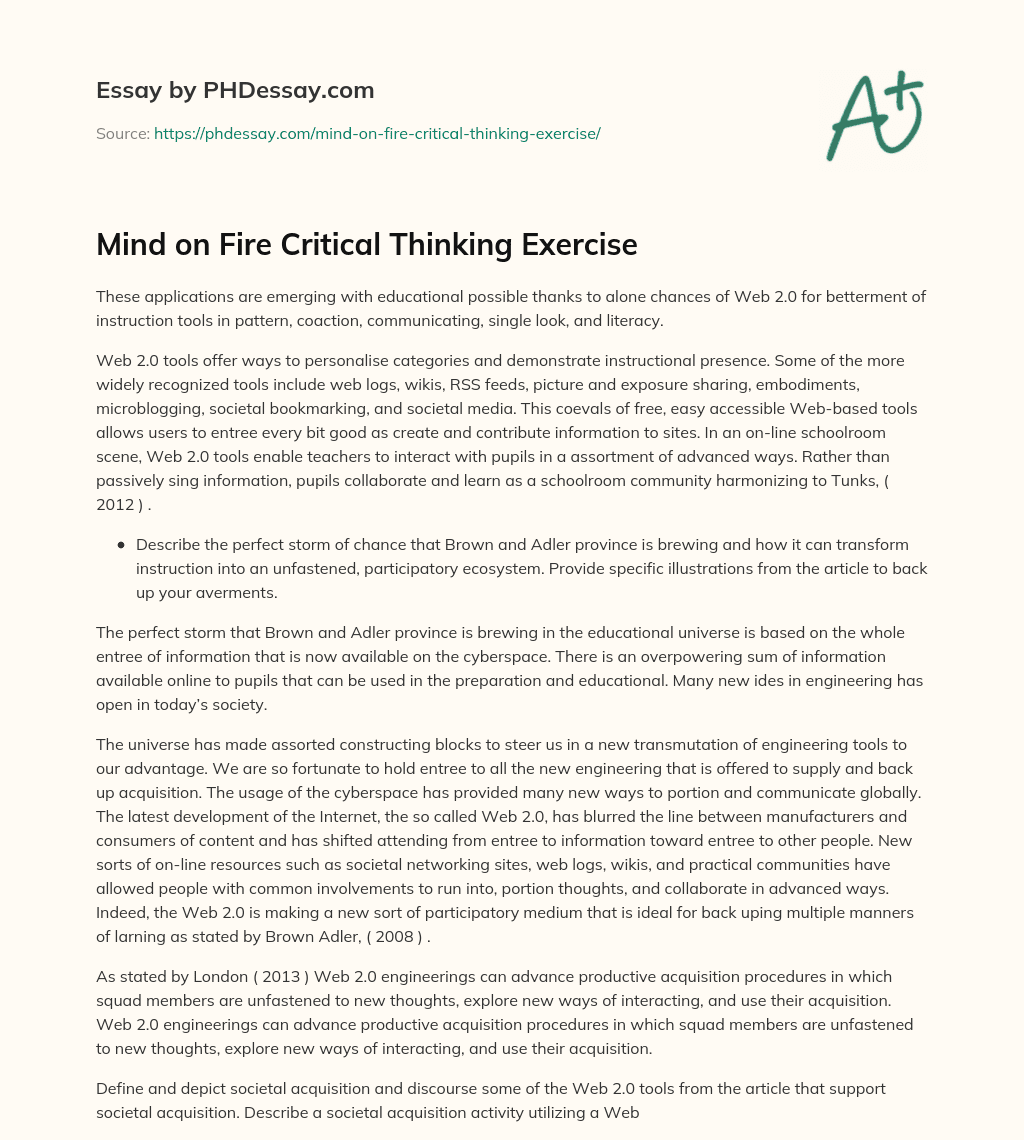 to build a fire critical thinking questions