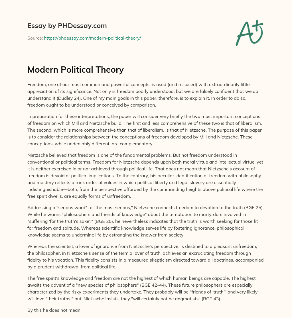 how to write political theory essay