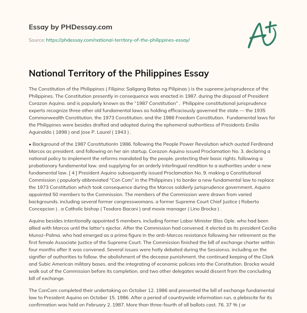 my country philippines essay