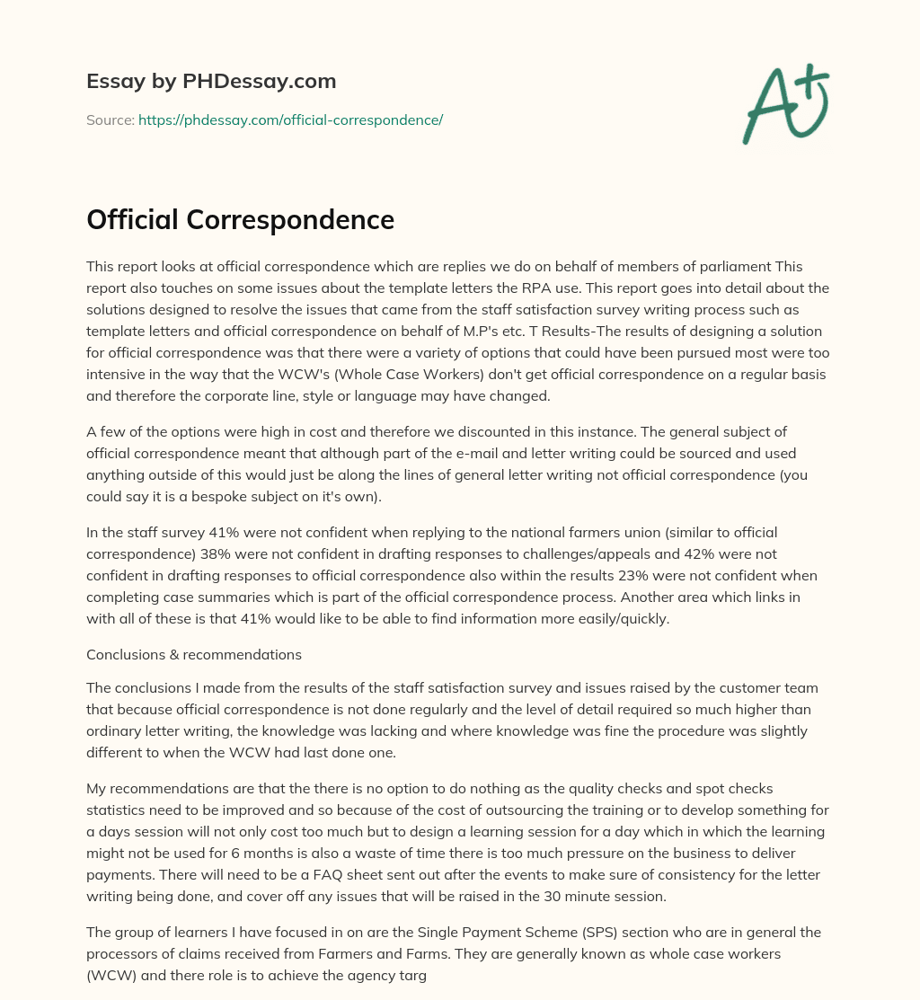 official-correspondence-phdessay