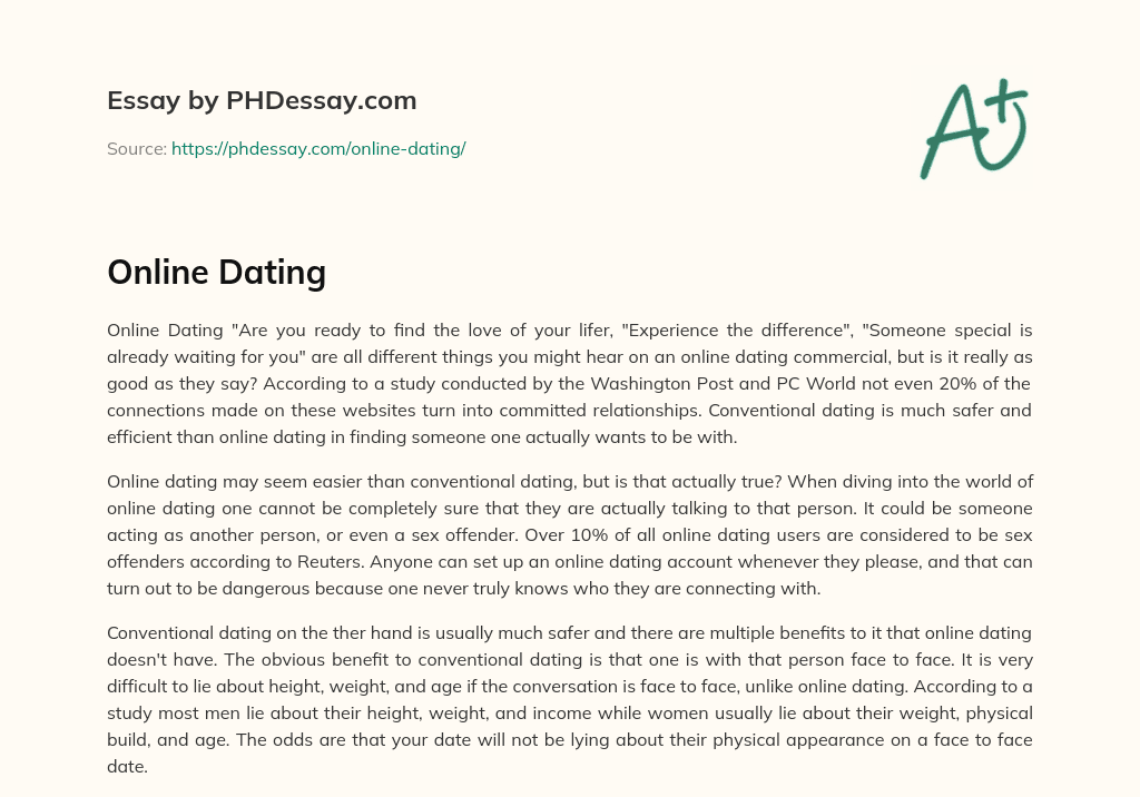 Online Dating essay