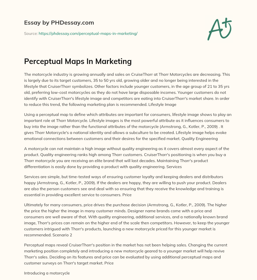 Perceptual Maps In Marketing essay