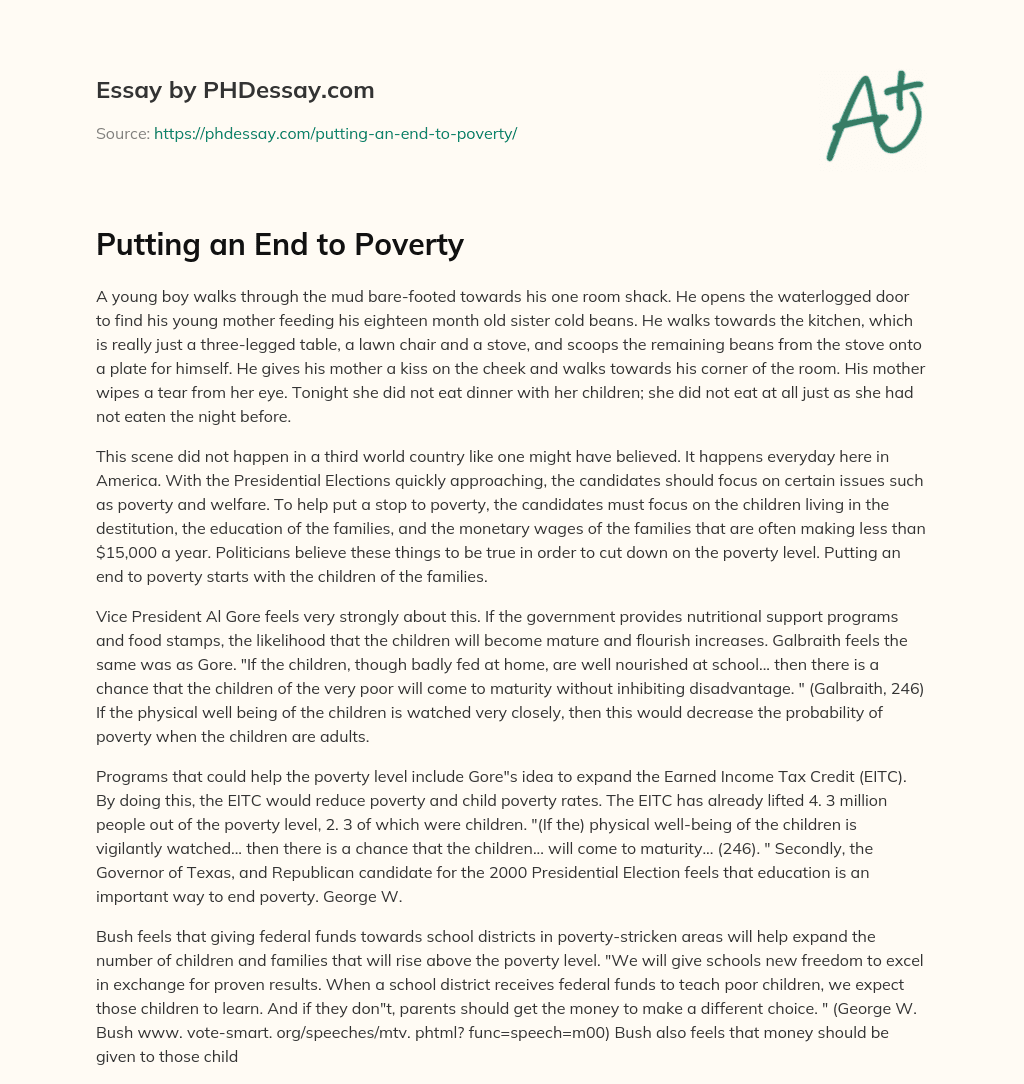 conclusion in poverty essay