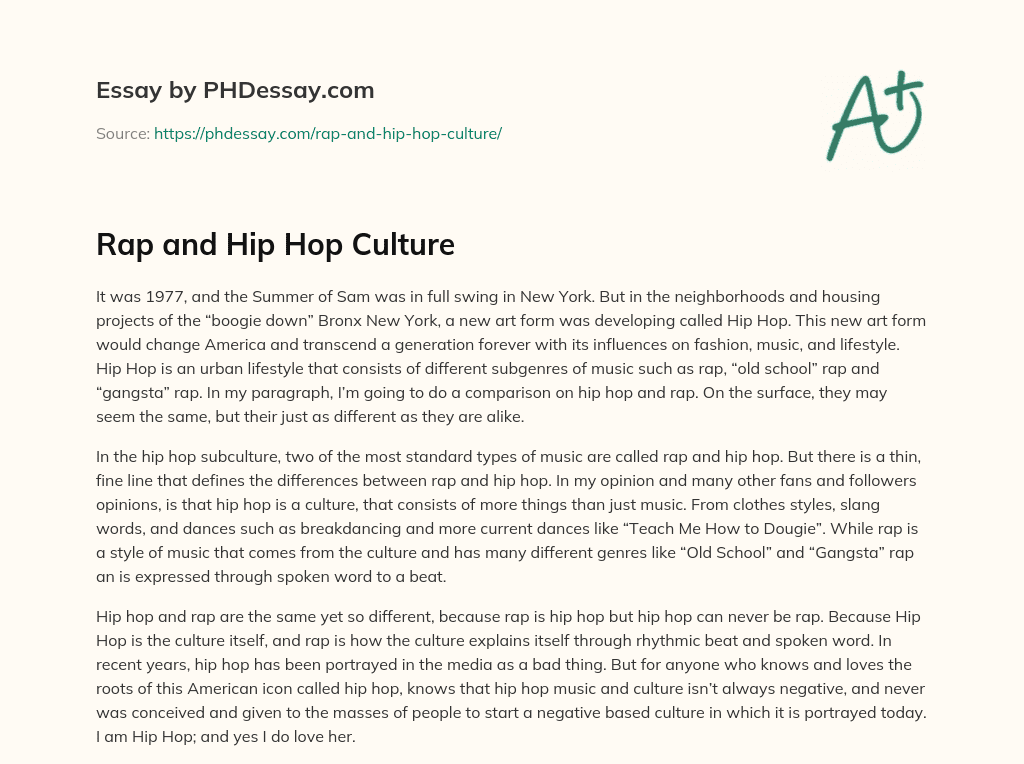 essay topics related to rap music