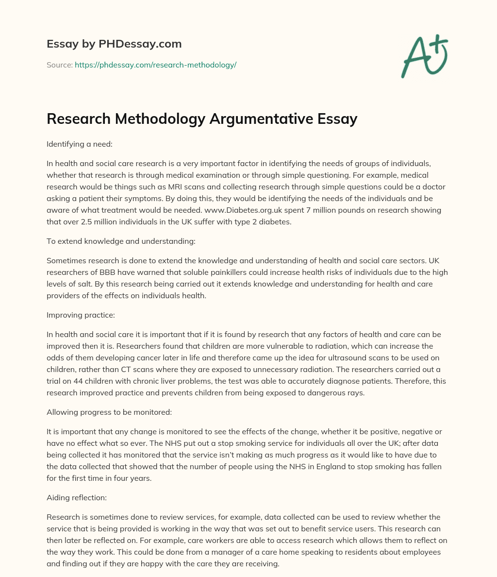 essay on methodology