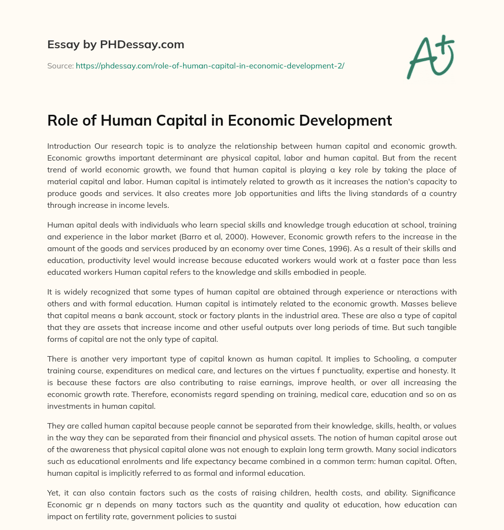 role-of-human-capital-in-economic-development-phdessay