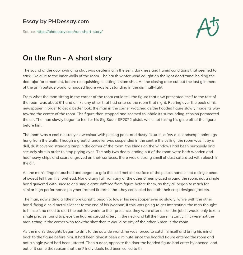 On the Run – A short story essay