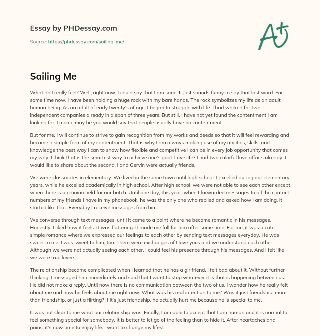 The Struggle for Contentment in Early Adulthood essay