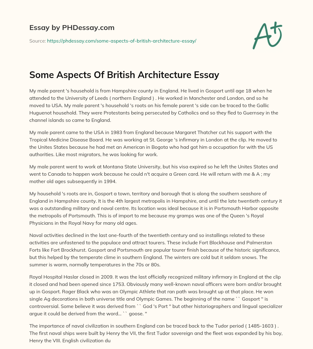 extended essay about architecture