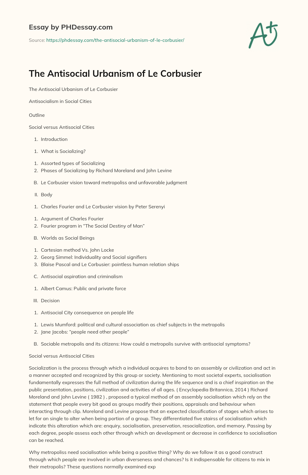The Antisocial Urbanism of Le Corbusier essay