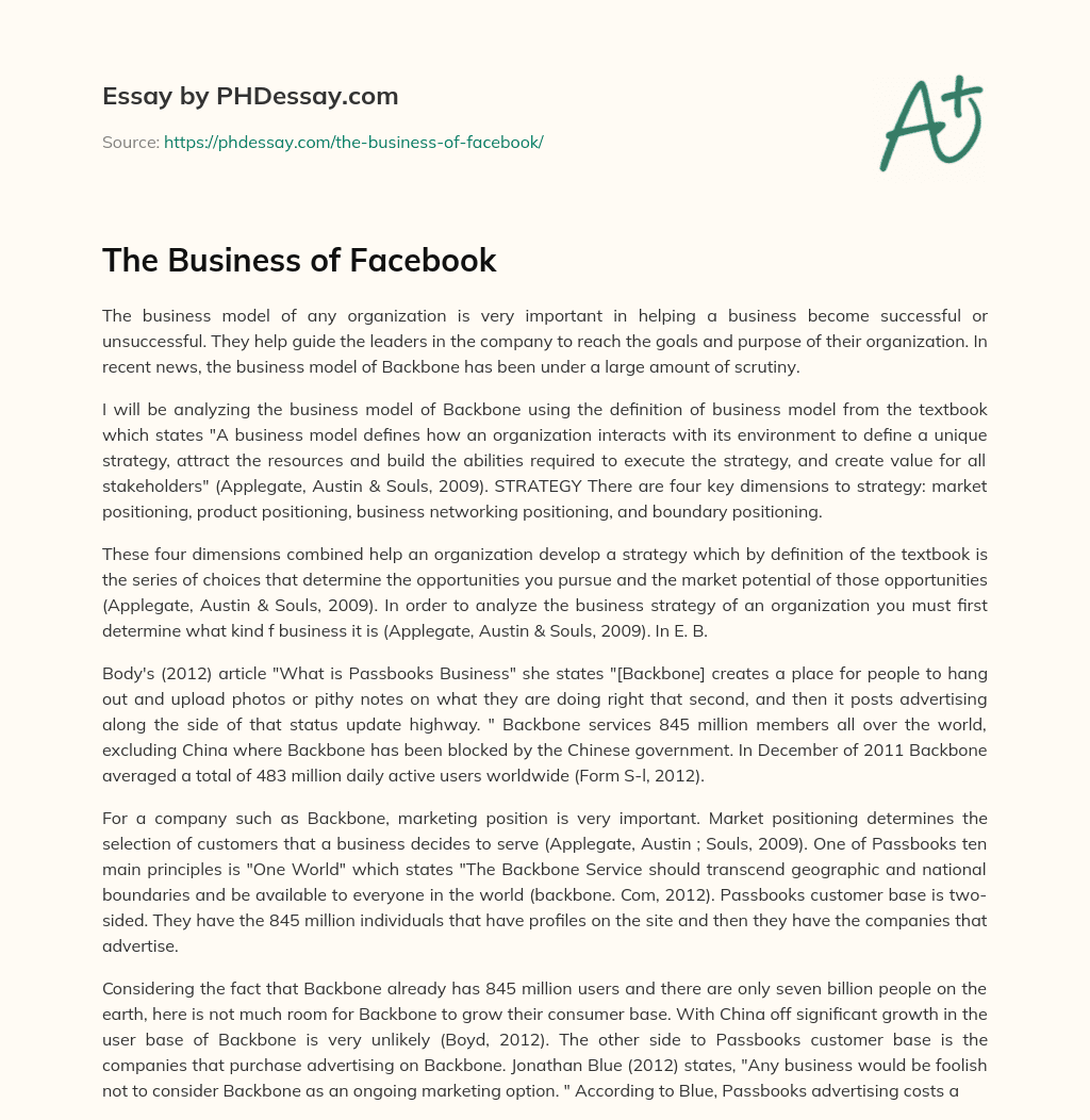 essay uses of facebook