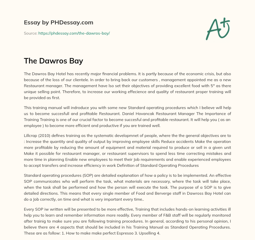 The Dawros Bay essay