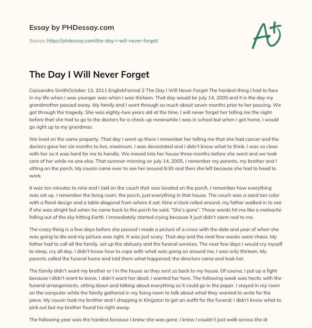 the day i will never forget essay 300 words pdf