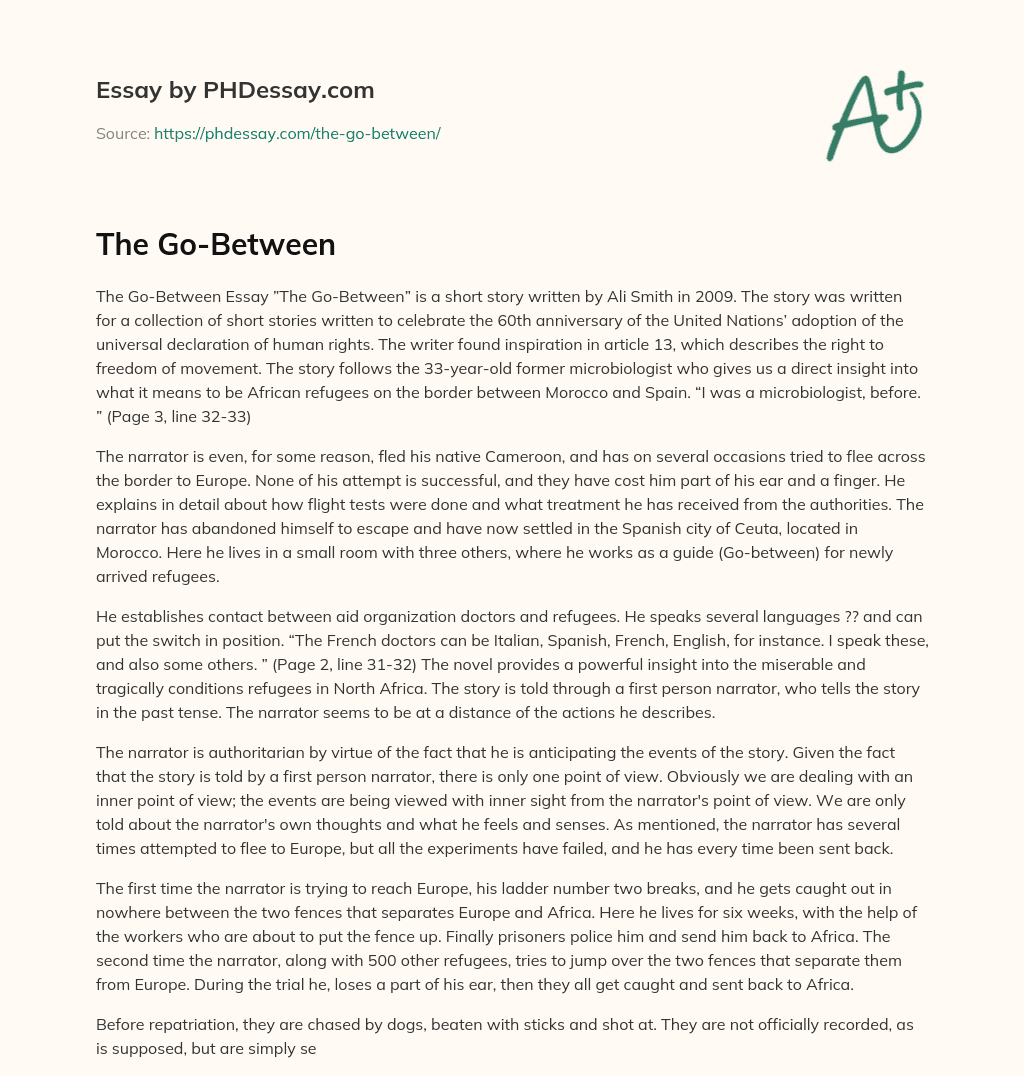 The Go-Between essay