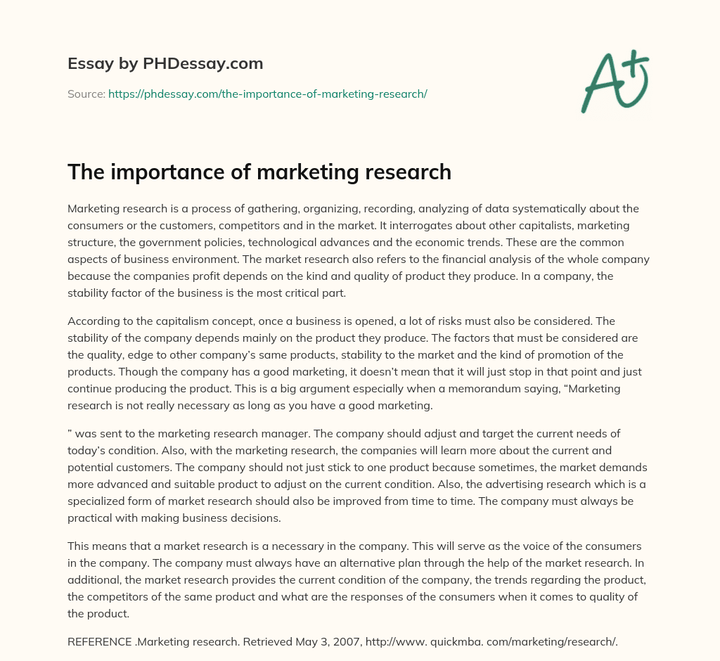 research title example about marketing