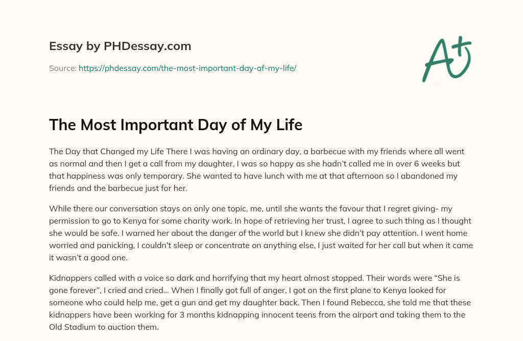 an important day in my life essay in english