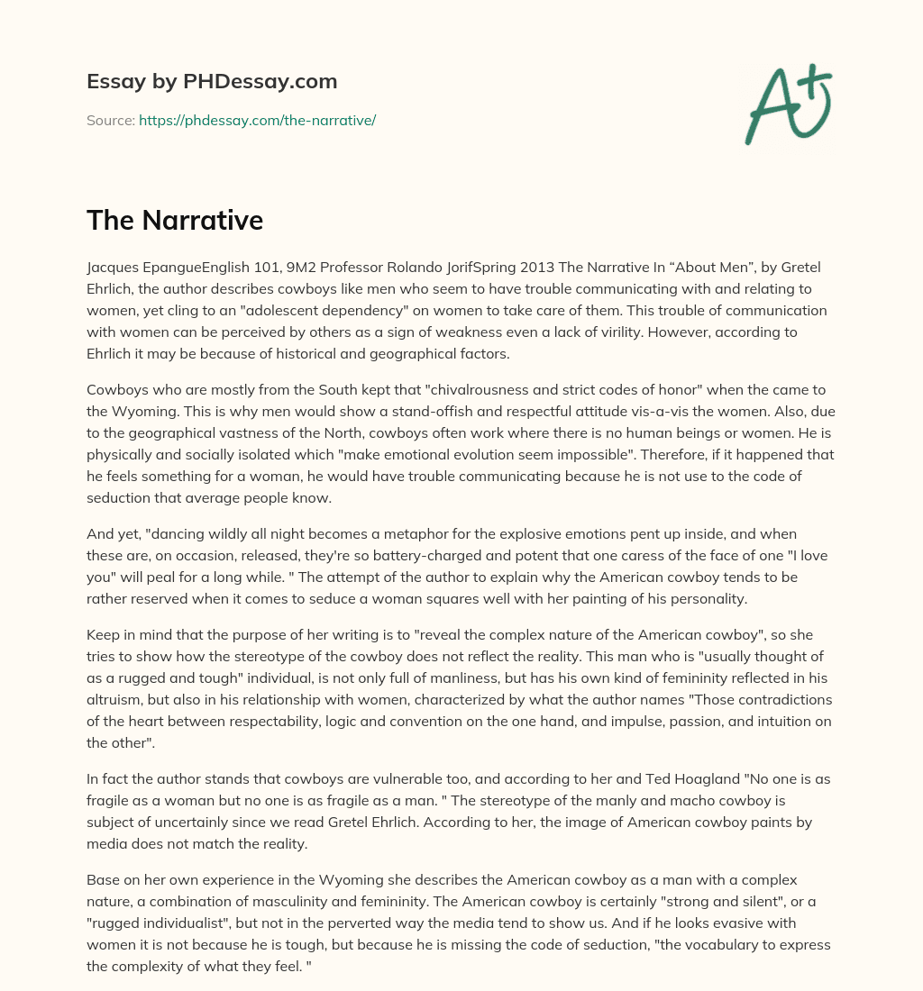 The Narrative essay
