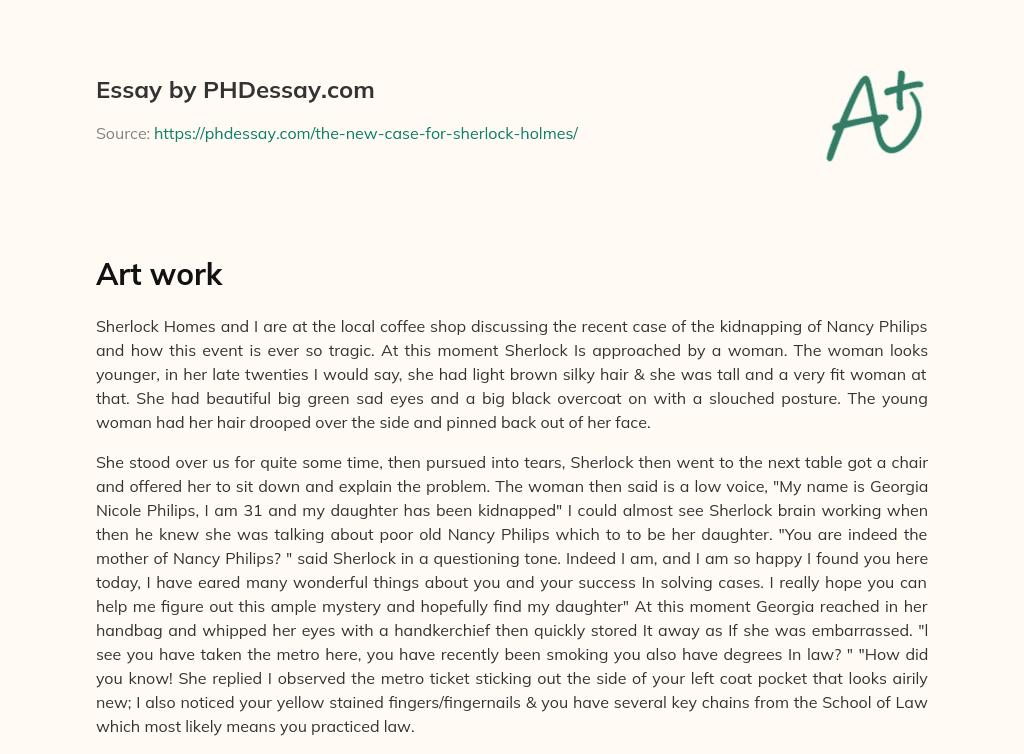 Art work essay