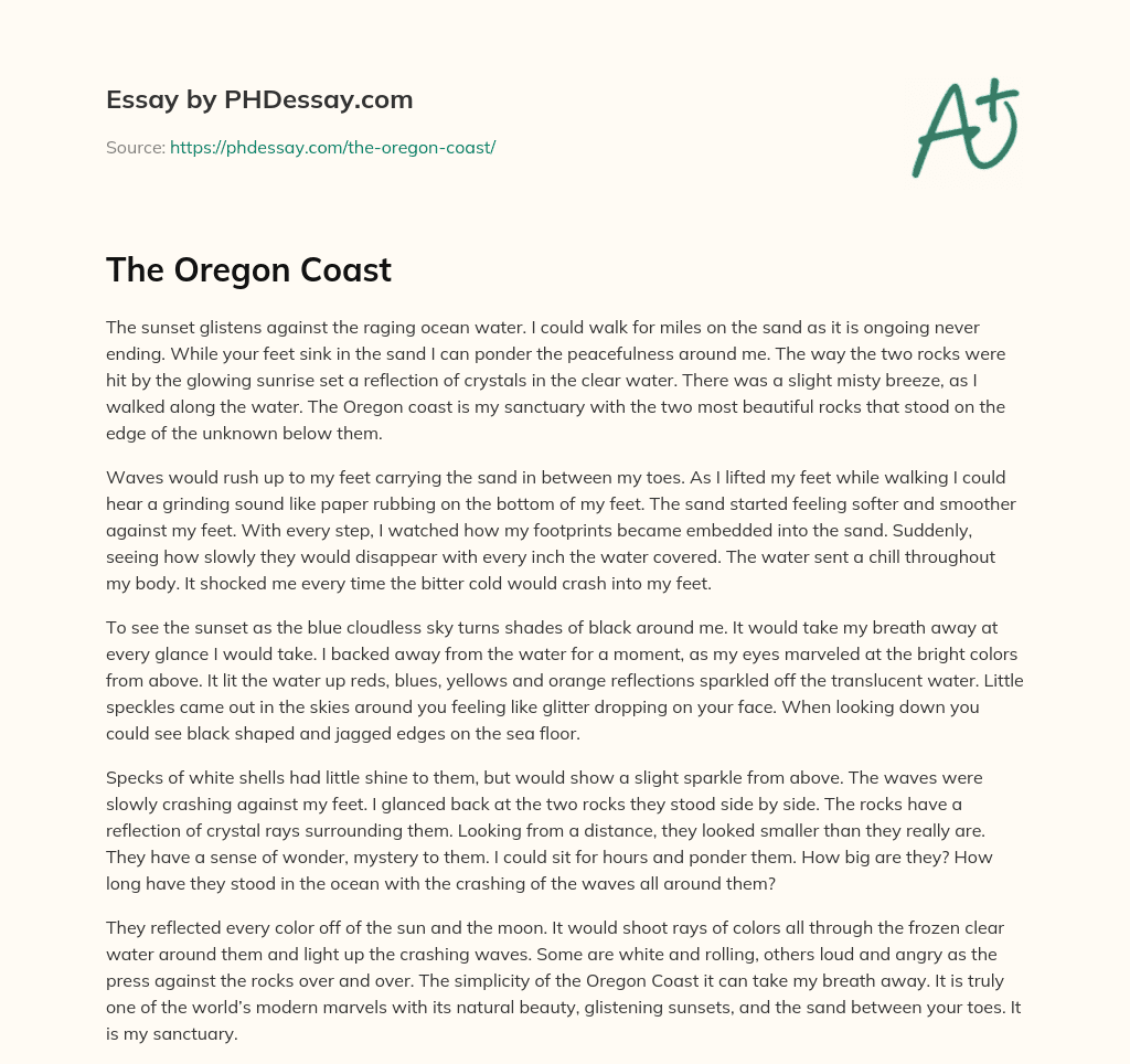 The Oregon Coast essay