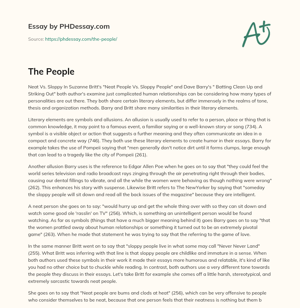 The People essay