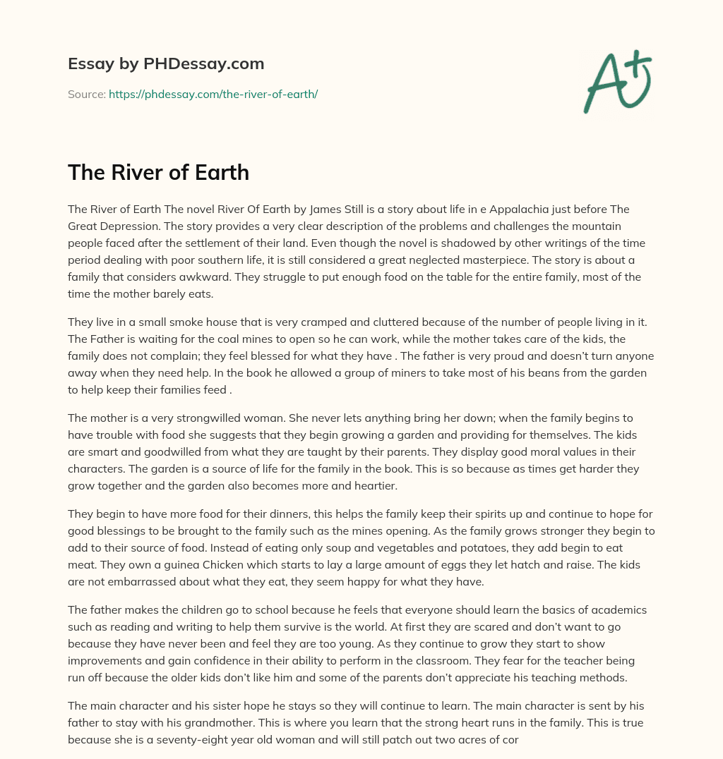The River of Earth essay