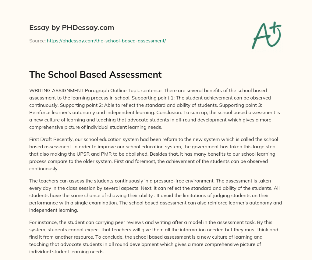 the-school-based-assessment-300-words-phdessay