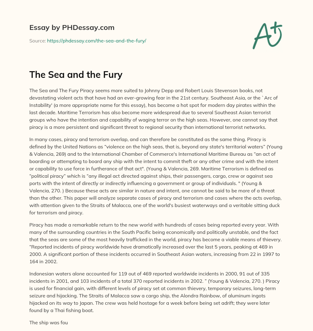 The Sea and the Fury essay
