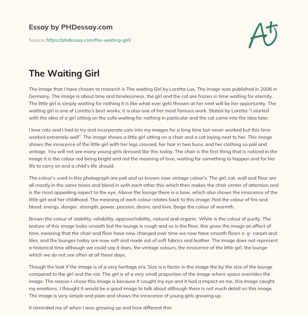 The Waiting Girl essay