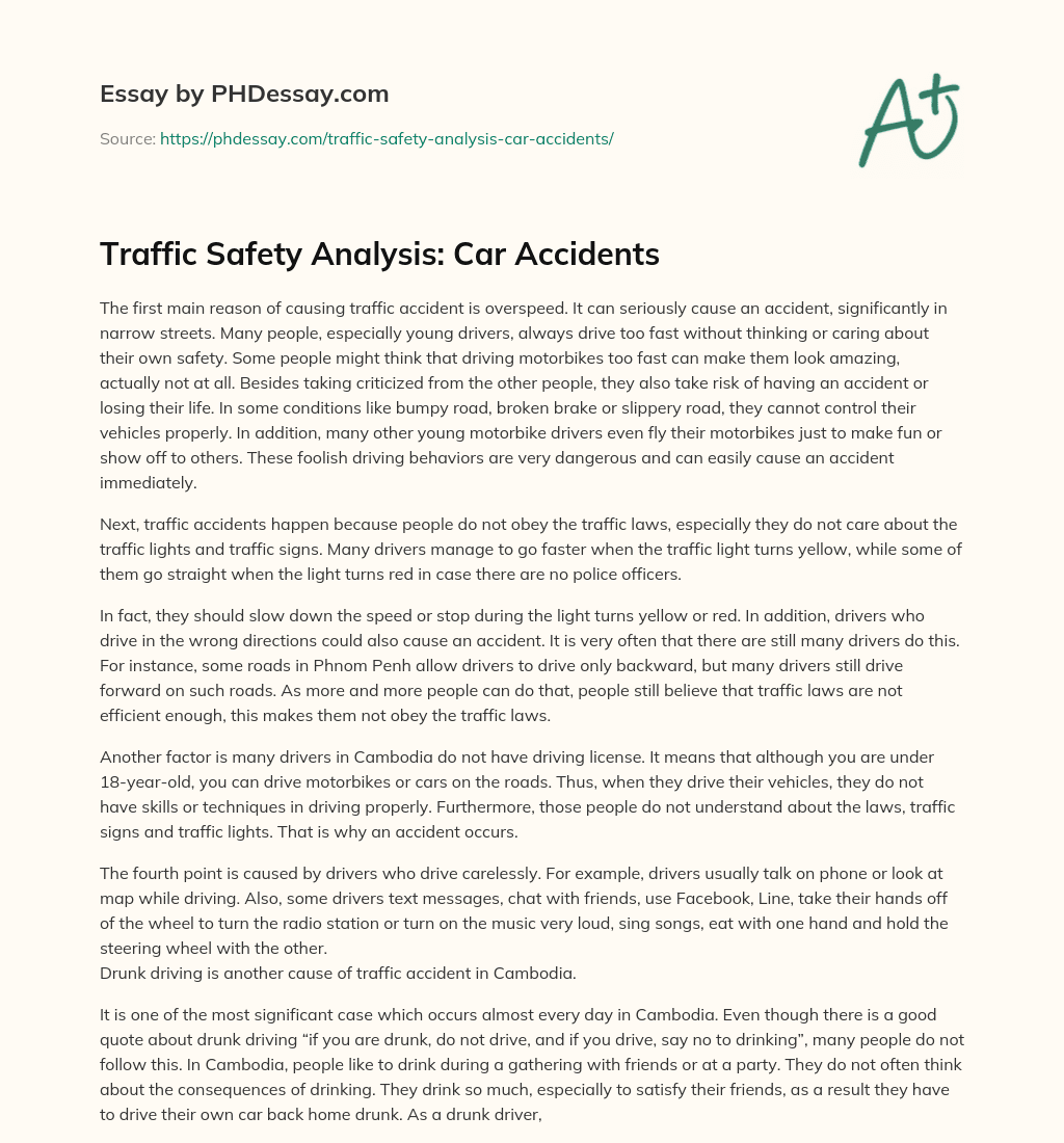 car safety essay