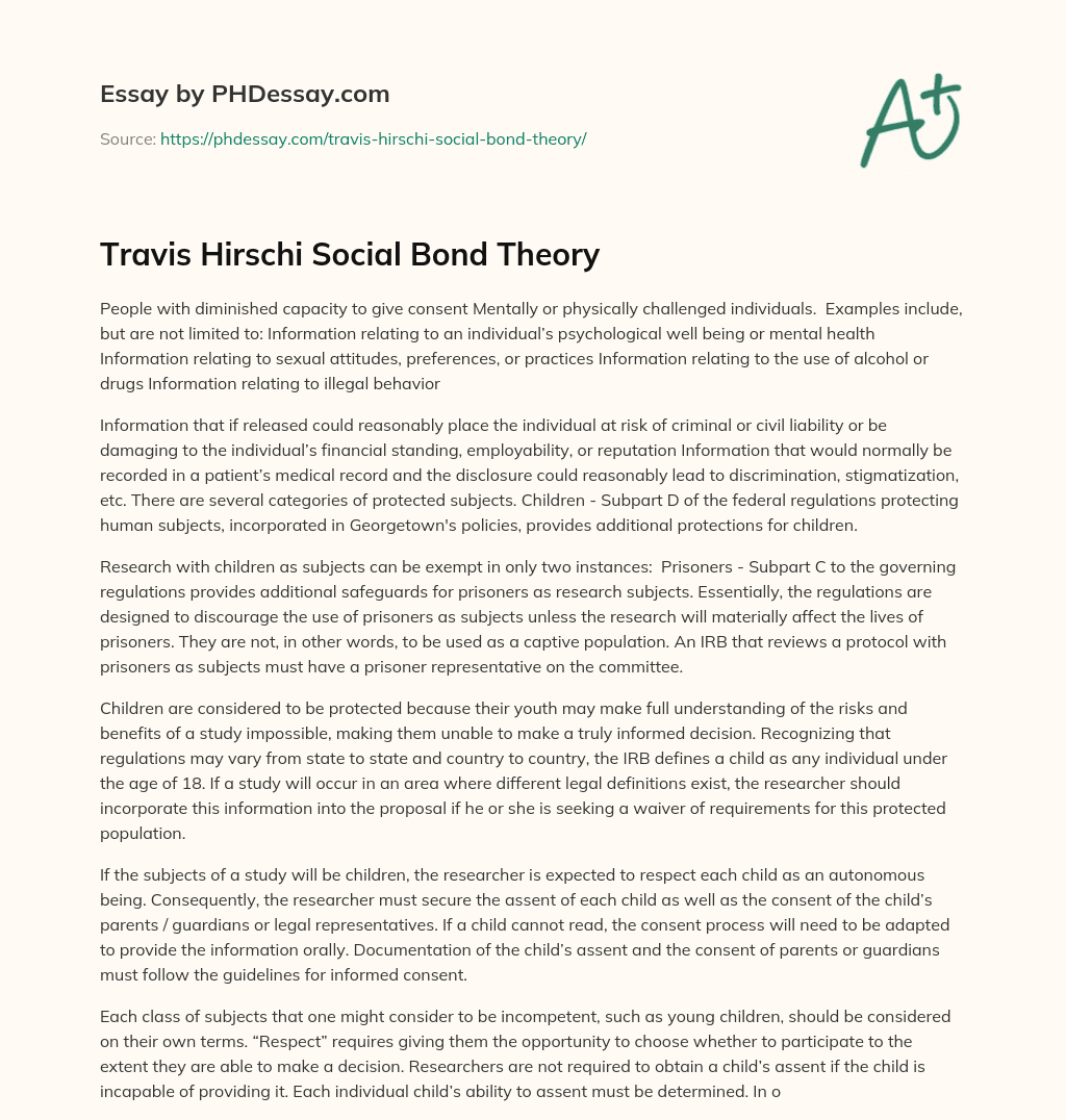 travis-hirschi-social-bond-theory-phdessay