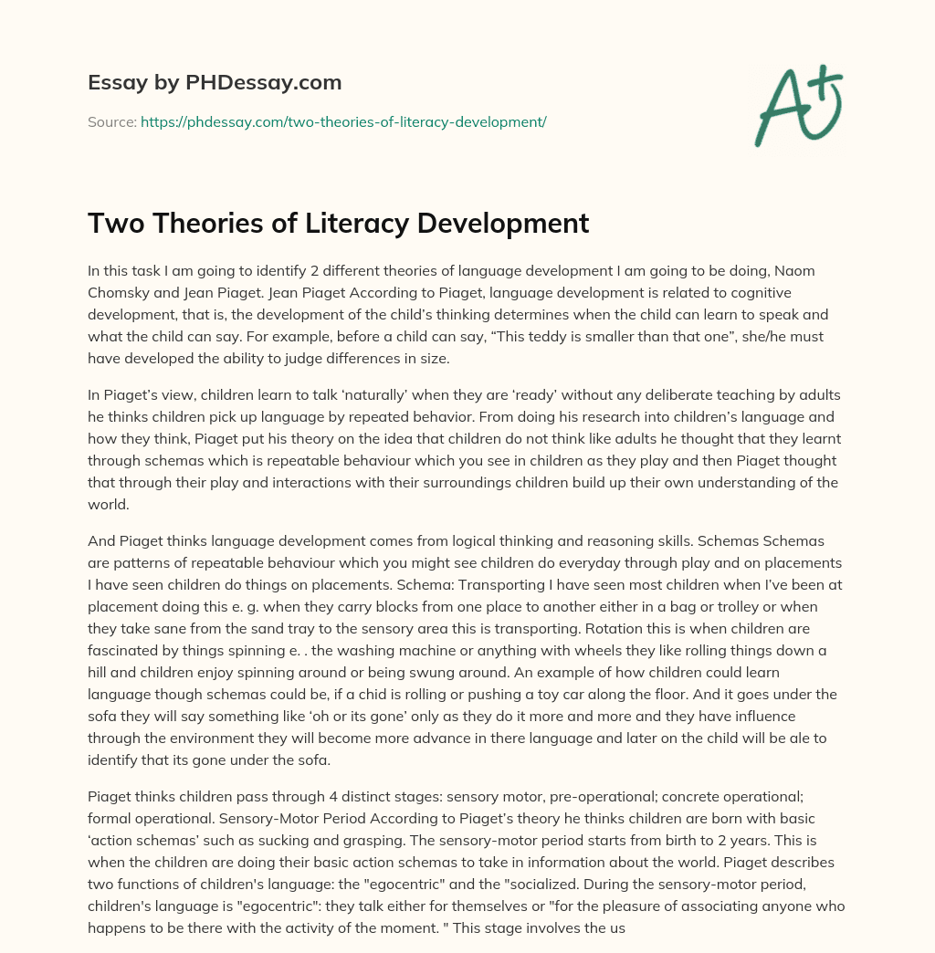 two-theories-of-literacy-development-phdessay