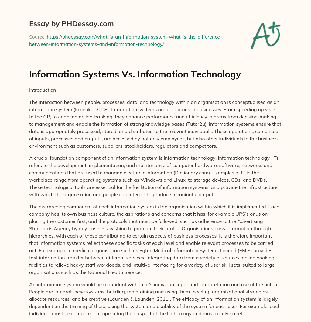 information-systems-vs-information-technology-phdessay