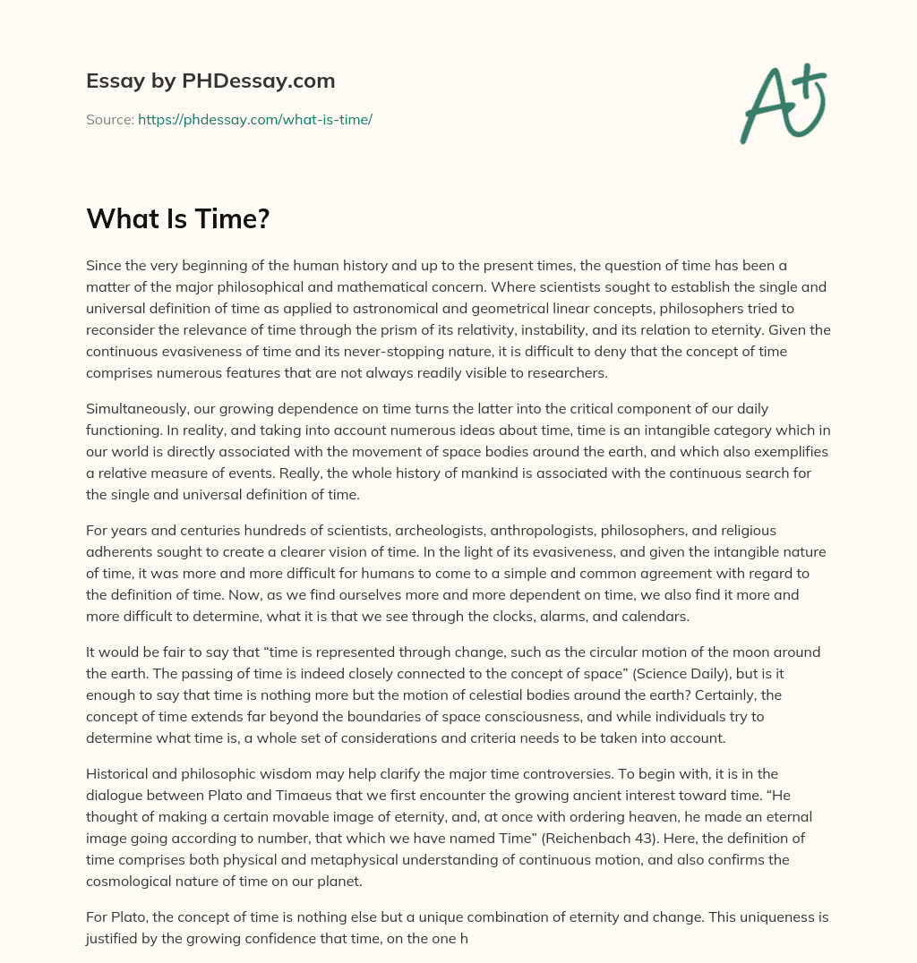 What Is Time? essay