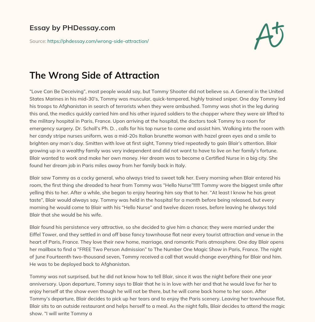 The Wrong Side of Attraction essay