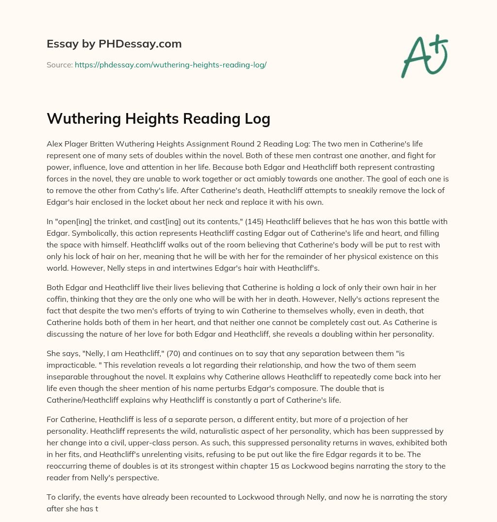 WUTHERING HEIGHTS READING GUIDE REDDIT visual data 2