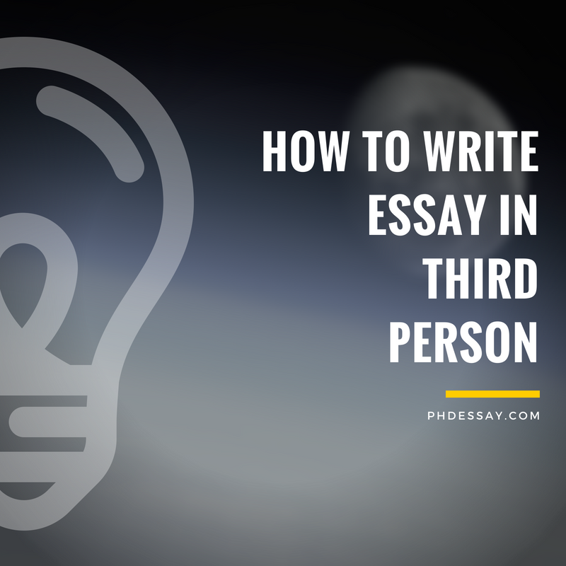 third person college essay