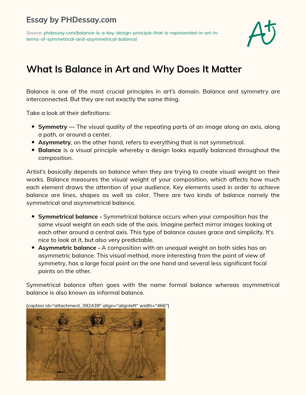 What Is Balance in Art and Why Does It Matter essay