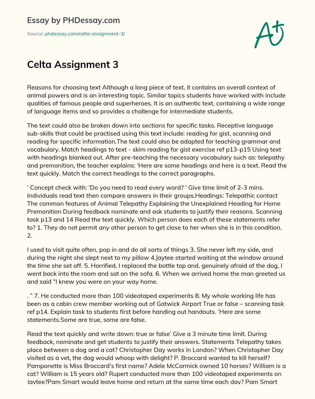 celta assignment 3 pdf