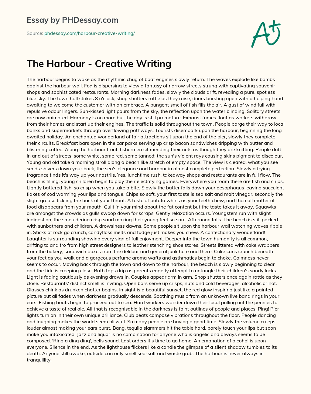 creative writing essay full