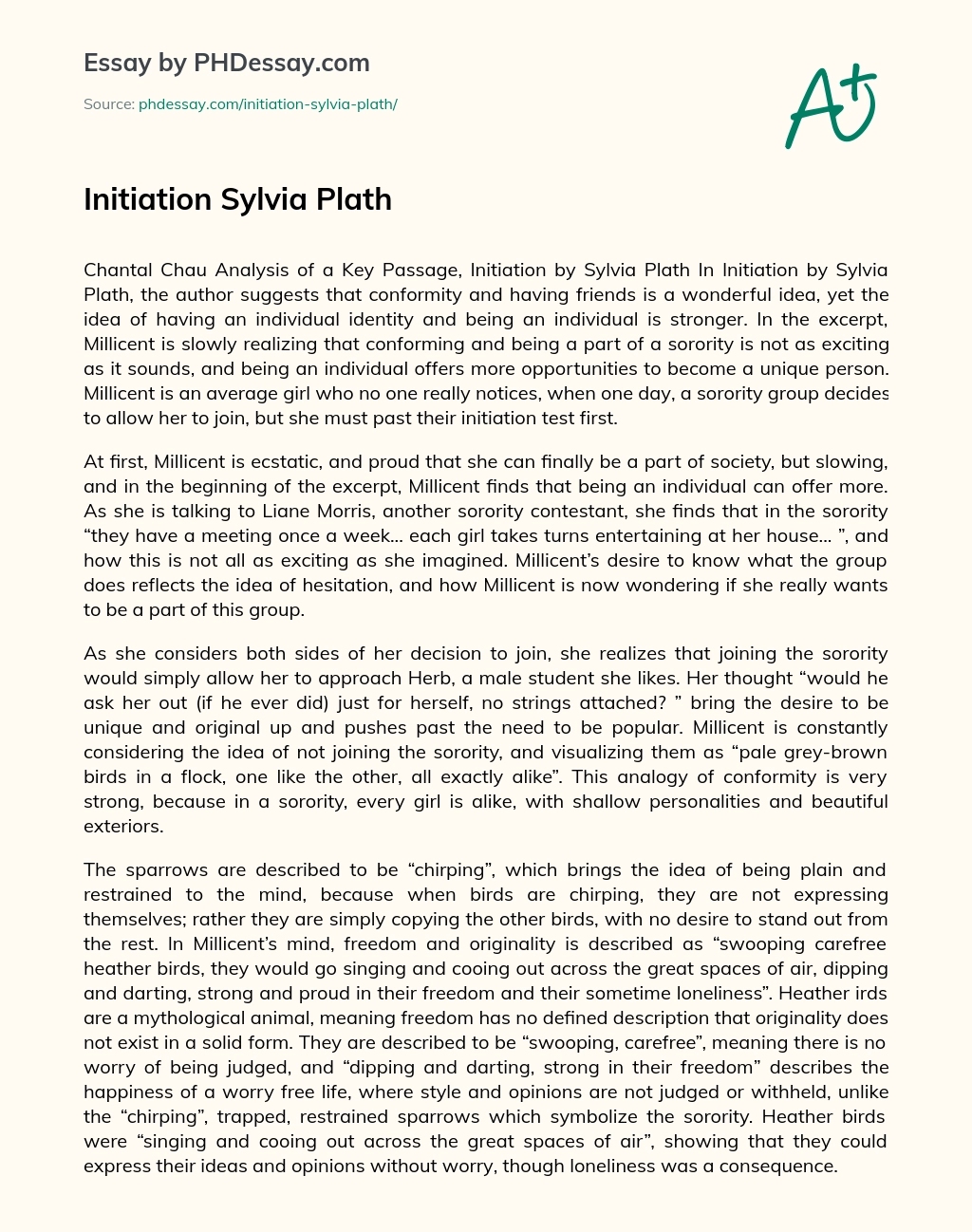 Реферат: Sylvia Plath Biography Essay Research Paper On